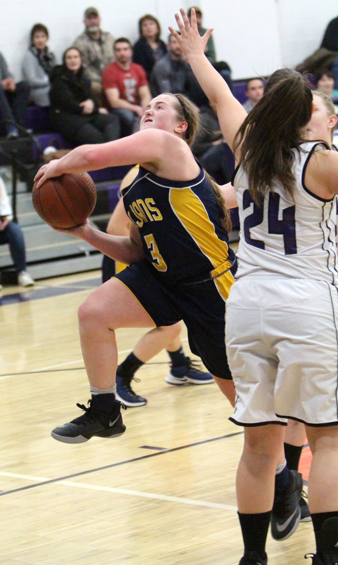 New Auburn at Lake Holcombe girls basketball 2-13-18